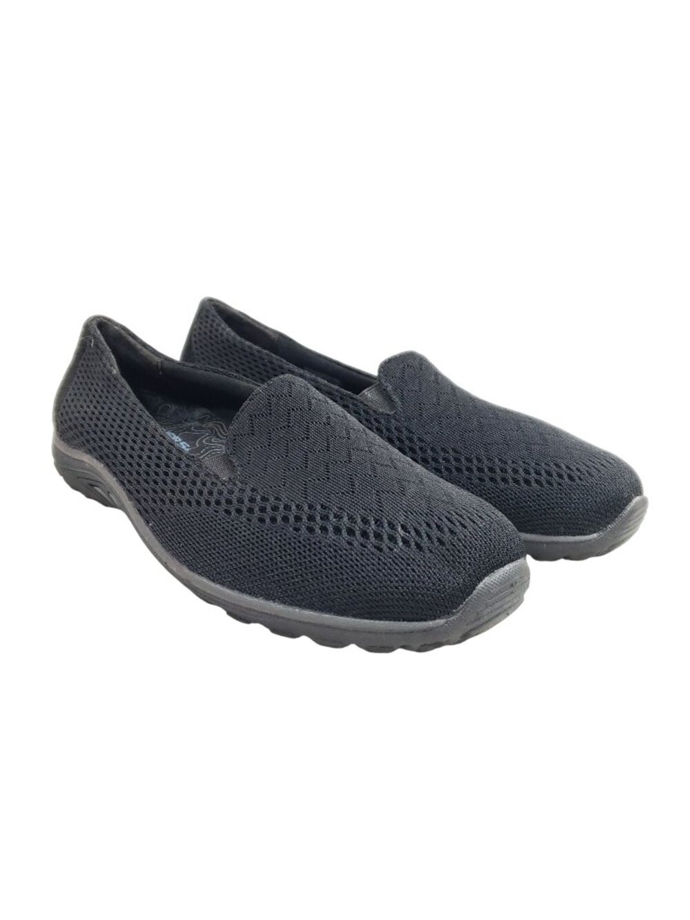 Skechers Womens Black Mesh Slip-On Comfort Shoes Size 8.5 US Memory Foam Lightwe